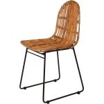 Schwarze Rustikale SIT Möbel Gartenstühle Metall aus Polyrattan Breite 0-50cm, Höhe 50-100cm, Tiefe 50-100cm 2-teilig 