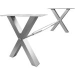 Silberne SIT Möbel Esstisch-Gestelle aus Stahl Breite 50-100cm, Höhe 50-100cm, Tiefe 0-50cm 