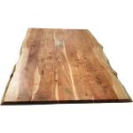 Hellbraune SIT Möbel Tischplatten aus Massivholz Breite 200-250cm, Höhe 0-50cm, Tiefe 50-100cm 