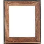 SIT Möbel Wand-Spiegel aus Akazie natur | Altmetall antikschwarz | B 82 x T 3 x H 97 cm | 09290-01 | Serie PANAMA - mehrfarbig Multi-material 09290-01