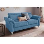Reduzierte Hellblaue Moderne Sit & More Nachhaltige Zweisitzer-Sofas mit Armlehne Breite 150-200cm, Höhe 50-100cm, Tiefe 50-100cm 2 Personen 