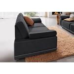 Reduzierte Schwarze Moderne Sit & More Nachhaltige Zweisitzer-Sofas aus Kunstleder Breite 150-200cm, Höhe 50-100cm, Tiefe 50-100cm 2 Personen 