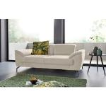 Reduzierte Cremefarbene Sit & More Zweisitzer-Sofas aus Massivholz Breite 150-200cm, Höhe 50-100cm, Tiefe 100-150cm 2 Personen 