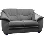 Reduzierte Schwarze Sit & More Nachhaltige Zweisitzer-Sofas aus Leder mit Armlehne Breite 100-150cm, Höhe 50-100cm, Tiefe 50-100cm 2 Personen 