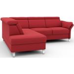 Reduzierte Rote Sit & More Ecksofas mit Schlaffunktion & Funktionsecken mit Armlehne Breite 200-250cm, Höhe 50-100cm, Tiefe 150-200cm 