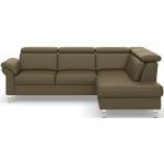 Reduzierte Grüne Moderne Sit & More L-förmige Ecksofas mit Schlaffunktion & Funktionsecken aus Holz mit Bettkasten 