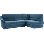 Reduzierte Blaue Moderne Sit & More Nachhaltige L-förmige Ecksofas mit Schlaffunktion & Funktionsecken mit Bettkasten Breite 250-300cm, Höhe 50-100cm, Tiefe 150-200cm 