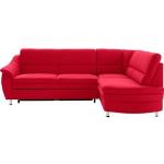 Reduzierte Rote Moderne Sit & More Nachhaltige Ecksofas mit Schlaffunktion & Funktionsecken Breite 250-300cm, Höhe 50-100cm, Tiefe 150-200cm 