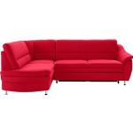 Rote Moderne Sit & More Nachhaltige Ecksofas mit Schlaffunktion & Funktionsecken Breite 250-300cm, Höhe 50-100cm, Tiefe 150-200cm 