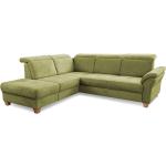 Grüne Sit & More Ecksofas mit Schlaffunktion & Funktionsecken aus Stoff Breite 250-300cm, Höhe 200-250cm, Tiefe 200-250cm 