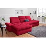 Reduzierte Rote Moderne Sit & More Nachhaltige L-förmige Polsterecken & Eckgarnituren aus MDF mit Bettkasten Breite 300-350cm, Höhe 50-100cm, Tiefe 150-200cm 