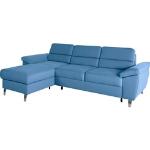 Reduzierte Blaue Sit & More L-förmige Ecksofas mit Schlaffunktion & Funktionsecken Breite 250-300cm, Höhe 50-100cm, Tiefe 150-200cm 
