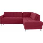 Reduzierte Rote Gesteppte Moderne Sit & More Nachhaltige Wohnlandschaften mit Bettfunktion mit Bettkasten Breite 200-250cm, Höhe 50-100cm, Tiefe 150-200cm 