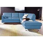 Reduzierte Blaue Moderne Sit & More Nachhaltige L-förmige Ecksofas mit Schlaffunktion & Funktionsecken Breite 200-250cm, Höhe 50-100cm, Tiefe 200-250cm 