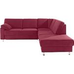 Reduzierte Rote Moderne Sit & More Nachhaltige L-förmige Ecksofas mit Schlaffunktion & Funktionsecken Breite 200-250cm, Höhe 50-100cm, Tiefe 200-250cm 