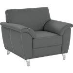Reduzierte Graue Sit & More Nachhaltige Wohnzimmermöbel aus Kunstleder Breite 100-150cm, Höhe 50-100cm, Tiefe 50-100cm 