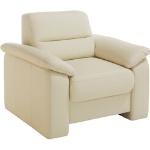 Reduzierte Cremefarbene Moderne Sit & More Ledersessel aus Leder Breite 50-100cm, Höhe 50-100cm, Tiefe 50-100cm 