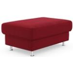 Reduzierte Rote Sit & More Kleinmöbel aus Stoff mit Stauraum Breite 100-150cm, Höhe 0-50cm, Tiefe 50-100cm 