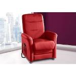 Reduzierte Rote Sit & More Fernsehsessel elektrisch aus Leder Breite 50-100cm, Höhe 100-150cm, Tiefe 50-100cm 
