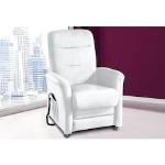Reduzierte Weiße Sit & More Fernsehsessel mit Aufstehhilfe aus Leder Breite 50-100cm, Höhe 100-150cm, Tiefe 50-100cm 