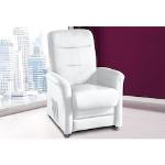 Reduzierte Weiße Sit & More Fernsehsessel verstellbar aus Leder Breite 50-100cm, Höhe 100-150cm, Tiefe 50-100cm 