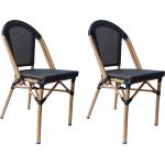 Beige SIT Möbel Polyrattan Gartenstühle aus Polyrattan stapelbar Breite 50-100cm, Höhe 50-100cm, Tiefe 0-50cm 9-teilig 
