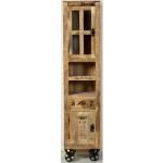 Reduzierte Shabby Chic SIT Möbel Vitrinen aus Massivholz mit Schublade Breite 0-50cm, Höhe 150-200cm, Tiefe 0-50cm 