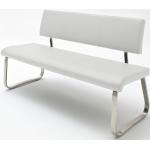 Weiße MCA furniture Arco Sitzbänke mit Lehne mit Rückenlehne Breite 150-200cm, Höhe 50-100cm, Tiefe 50-100cm 