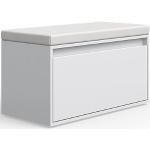 Reduzierte Weiße Vicco Schuhbänke & Sitzbänke Flur aus Kunstleder mit Schublade Breite 50-100cm, Höhe 0-50cm, Tiefe 0-50cm 