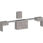 Silberne Küchenbänke Matte aus Beton Breite 250-300cm, Höhe 0-50cm, Tiefe 0-50cm 