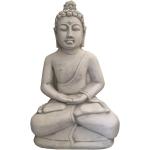 Graue Asiatische 85 cm Buddha-Gartenfiguren aus Stein frostfest 