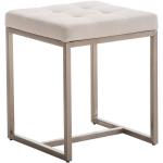 Weiße Moderne Fun-Möbel Schminkhocker aus Stoff gepolstert Breite 0-50cm, Höhe 0-50cm, Tiefe 0-50cm 