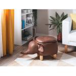 Reduzierte Braune Minimalistische Sitzhocker aus Holz mit Stauraum Breite 0-50cm, Höhe 50-100cm 