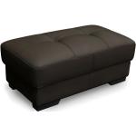 Schokoladenbraune Linea Sofa Sitzhocker aus Leder Breite 100-150cm, Höhe 0-50cm, Tiefe 50-100cm 