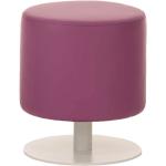 Lila Fun-Möbel Sitzhocker matt aus Kunstleder gepolstert Breite 0-50cm, Höhe 0-50cm, Tiefe 0-50cm 