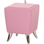 Pinke Fun-Möbel Schminkhocker aus Kunstleder mit Stauraum Breite 0-50cm, Höhe 0-50cm, Tiefe 0-50cm 