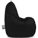 Reduzierte Schwarze Outdoor Sitzsäcke aus Kunstleder Breite 100-150cm, Höhe 100-150cm, Tiefe 50-100cm 
