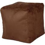 Schokoladenbraune Quadratische Kleinmöbel aus Polyester Breite 0-50cm, Höhe 0-50cm, Tiefe 0-50cm 