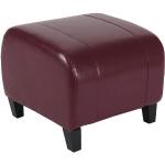 Rote MCW Kleinmöbel aus Kunstleder Breite 0-50cm, Höhe 0-50cm, Tiefe 0-50cm 