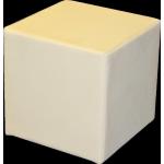 Cremefarbene Fun-Möbel Schminkhocker aus Kunstleder Breite 0-50cm, Höhe 0-50cm, Tiefe 0-50cm 