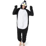 Schwarze Pinguin-Kostüme aus Fleece für Damen Größe S 