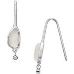 Weiße Skagen Sea Glass Ohrhänger mit Zirkonia für Damen 