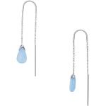 Reduzierte Silberne Skagen Sea Glass Ohrhänger aus Edelstahl für Damen 