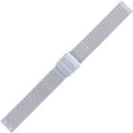 Silberne Skagen Uhrenarmbänder aus Edelstahl mit Milanaise-Armband für Damen 