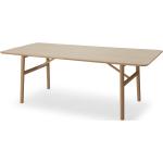 Reduzierte Hellbraune Minimalistische Skagerak Hven Nachhaltige Design Tische aus Massivholz Breite 50-100cm, Tiefe 150-200cm 4 Personen 
