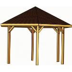 Romantische Skan Holz Pavillons aus Massivholz 