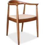 skandinavischen Stil Stuhl Nalan - Hochwertiges Leder Ivory