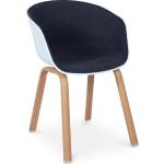 Reduzierte Dunkelgraue Skandinavische Designer Stühle aus Stoff gepolstert Breite 50-100cm, Höhe 50-100cm, Tiefe 50-100cm 