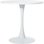 Reduzierte Weiße Skandinavische Runde Tische 80 cm matt Breite 50-100cm, Höhe 50-100cm, Tiefe 50-100cm 4 Personen 