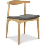 Reduzierte Dunkelgraue Minimalistische Designer Stühle aus Esche Breite 50-100cm, Höhe 50-100cm, Tiefe 0-50cm 